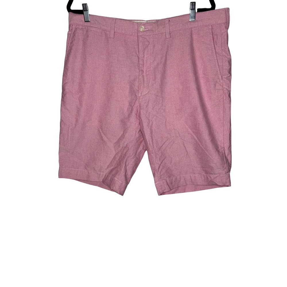 Polo Ralph Lauren Mens Pink Oxford Cloth Cotton Chino Shorts Size 38